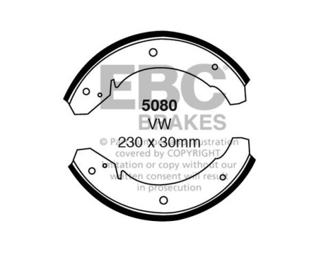 Brake shoe set