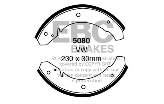 Brake shoe set