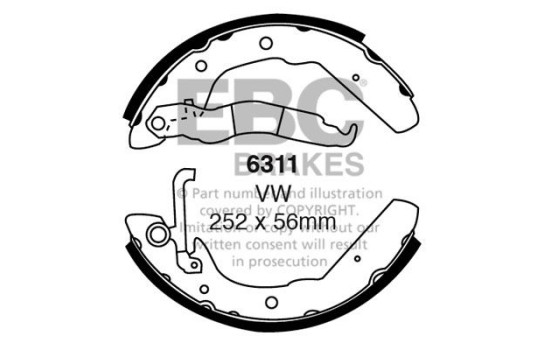 Brake shoe set