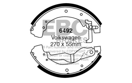 Brake shoe set