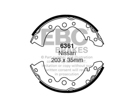 Brake shoe set