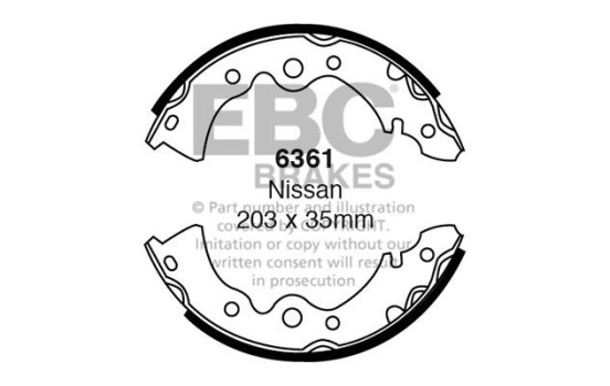 Brake shoe set