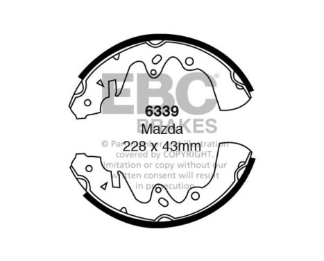 Brake shoe set