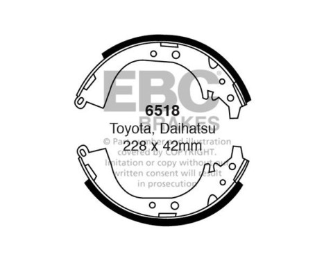 Brake shoe set