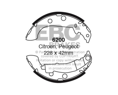 Brake shoe set