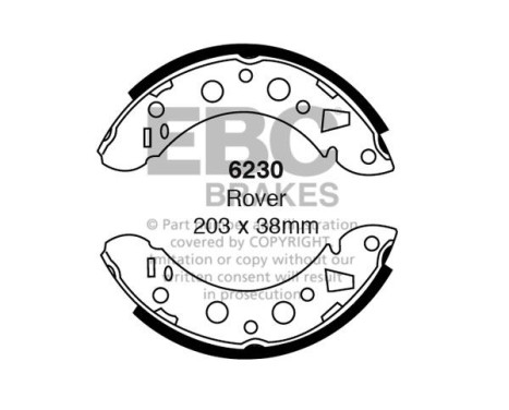 Brake shoe set