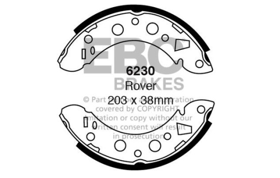 Brake shoe set