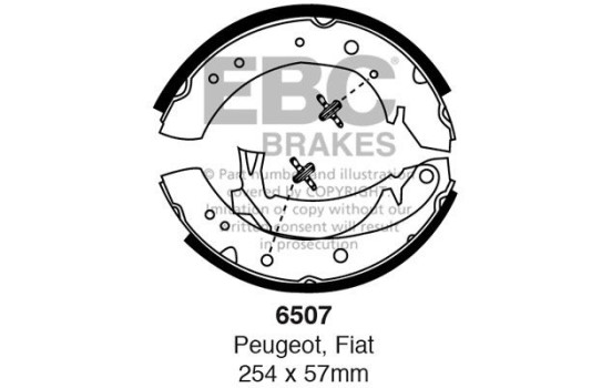 Brake shoe set