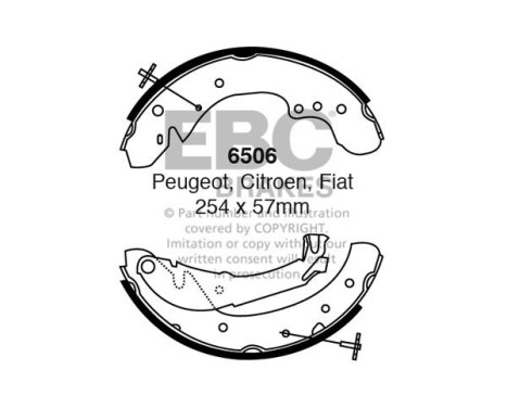 Brake shoe set