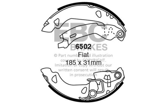 Brake shoe set