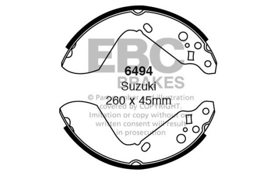 Brake shoe set
