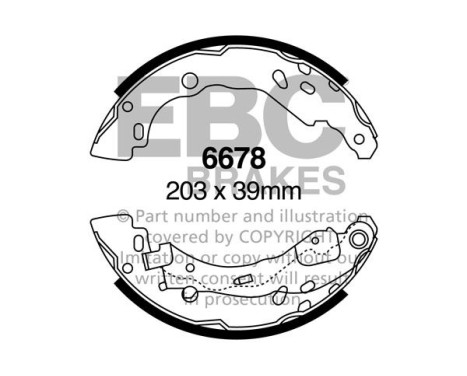 Brake shoe set