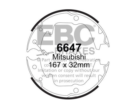 Brake shoe set