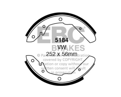 Brake shoe set