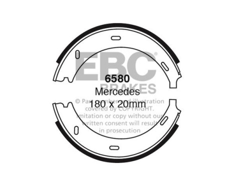 Brake shoe set