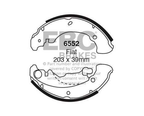 Brake shoe set