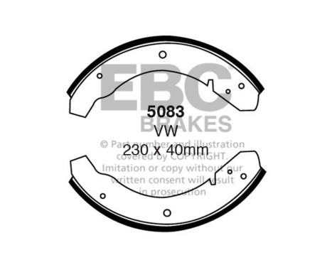 Brake shoe set