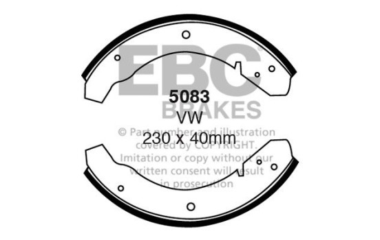 Brake shoe set