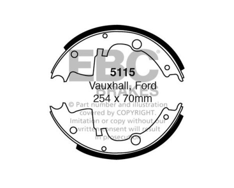 Brake shoe set