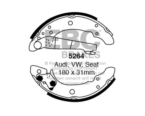 Brake shoe set