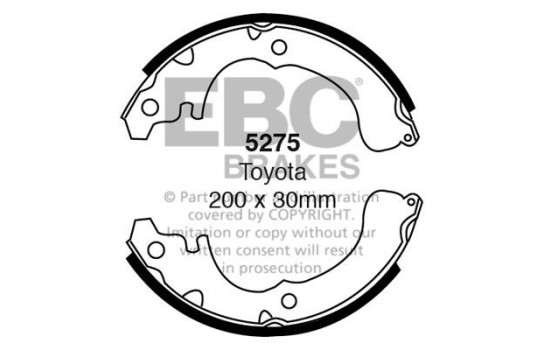Brake shoe set