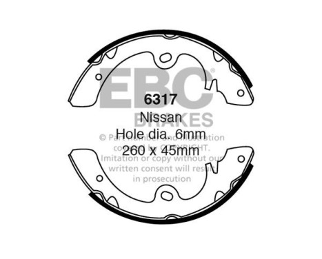 Brake shoe set