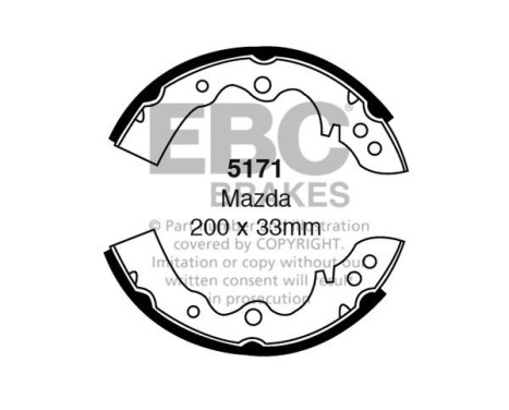 Brake shoe set