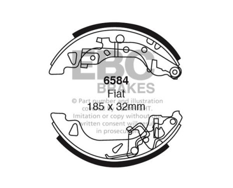 Brake shoe set