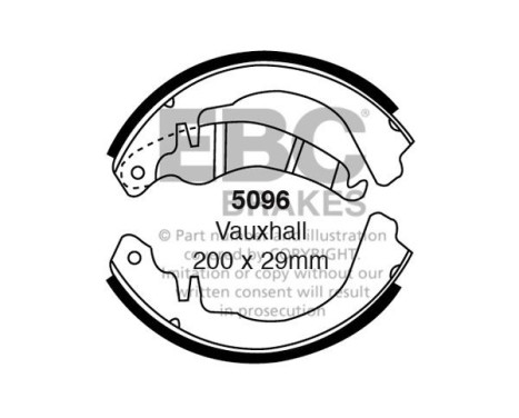 Brake shoe set