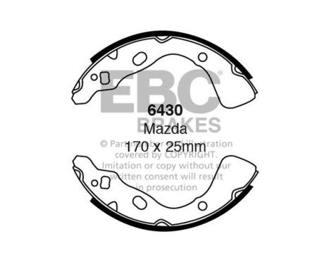 Brake shoe set