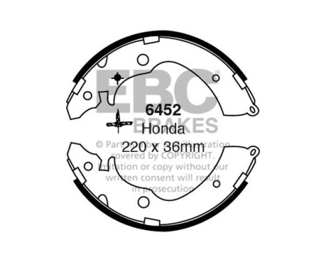 Brake shoe set