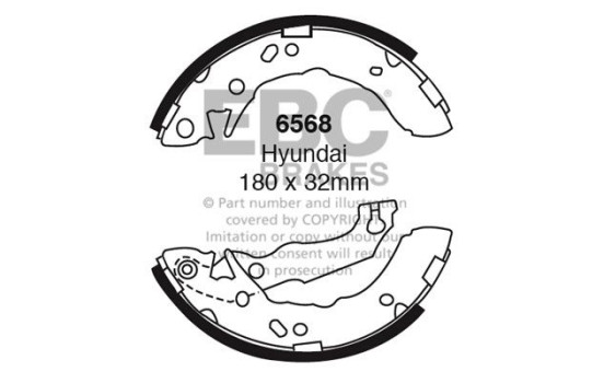 Brake shoe set