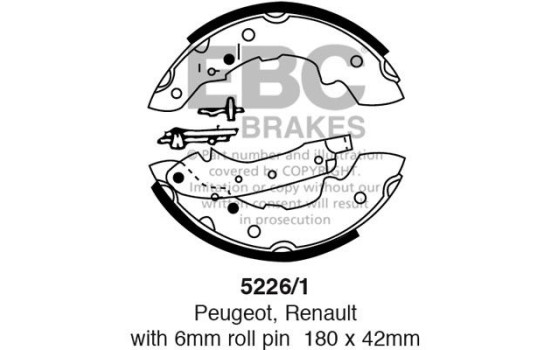 Brake shoe set