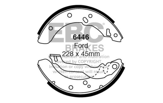 Brake shoe set