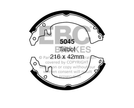 Brake shoe set