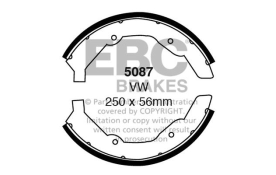 Brake shoe set