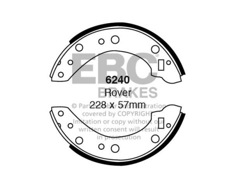 Brake shoe set