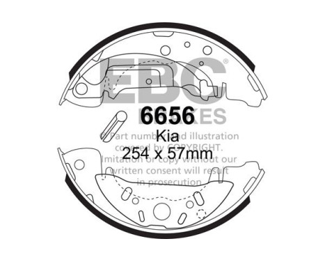 Brake shoe set