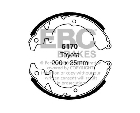Brake shoe set