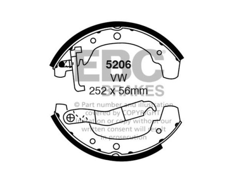 Brake shoe set