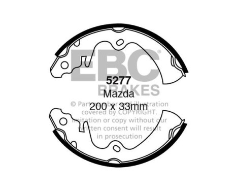 Brake shoe set