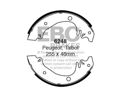 Brake shoe set