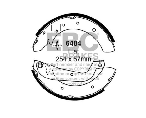 Brake shoe set