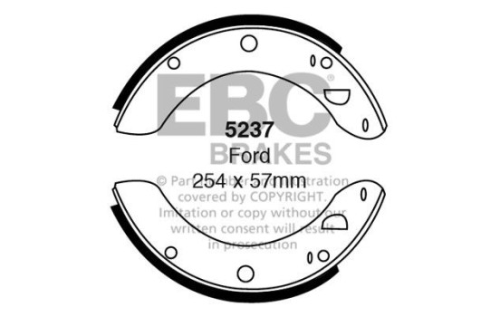 Brake shoe set