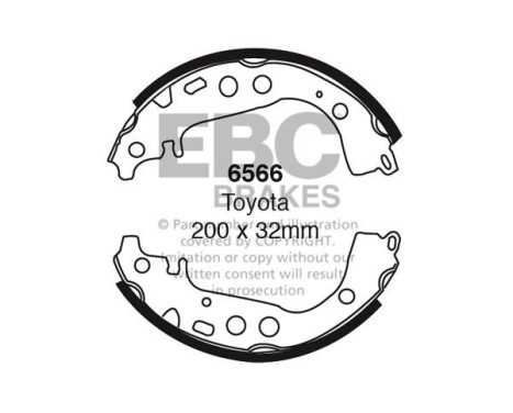 Brake shoe set