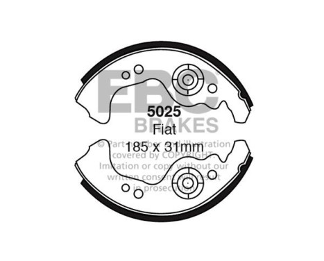 Brake shoe set