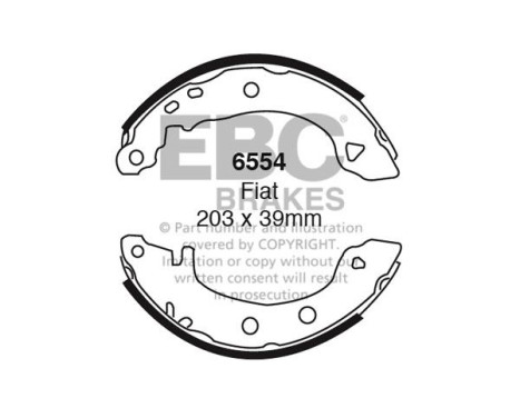 Brake shoe set