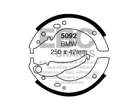 Brake shoe set