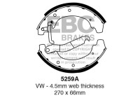 Brake shoe set