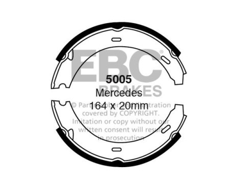 Brake shoe set